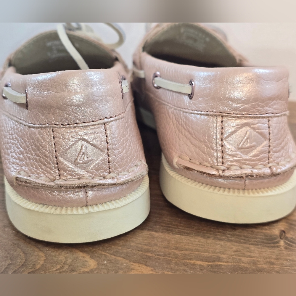 Sperry 2-Eye Metallic Pink Boat Shoes Women's Size 7M - Picture 7 of 8